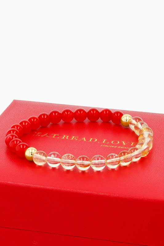 Aries Zodiac Energy Bracelet With REAL Gold