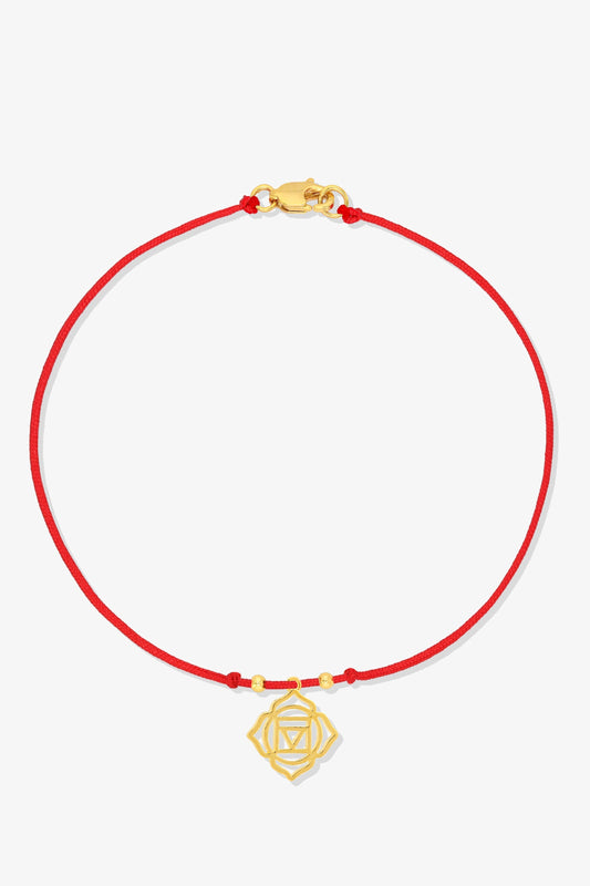 Chakra Red String Bracelet - Heart