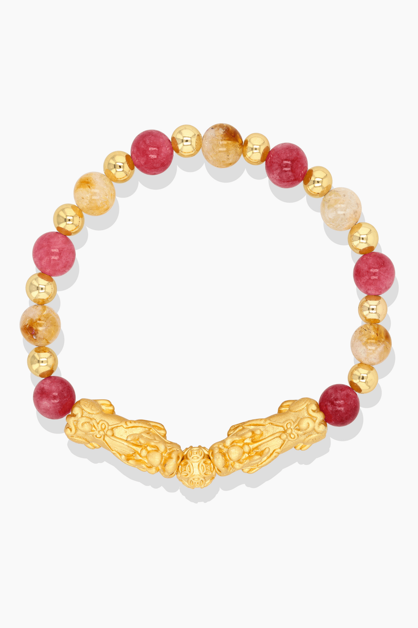 Pisces Zodiac Feng Shui Double Pixiu Bracelet Eat.Read.Love.