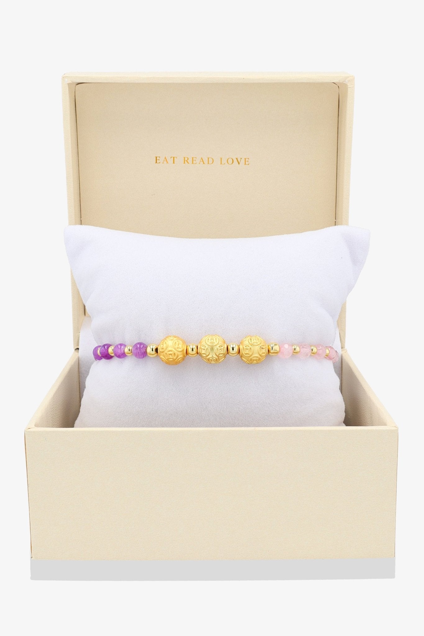 11:11 Limited Edition Multiple Love Feng Shiu 18K Gold Vermeil Double Pixiu Charm Bracelet - Eat.Read.Love.