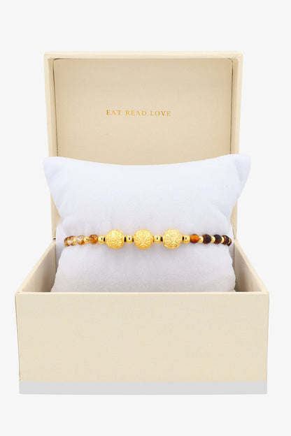 11:11 Limited Edition Multiple Wealth Feng Shiu 18K Gold Vermeil Double Pixiu Charm Bracelet - Eat.Read.Love.