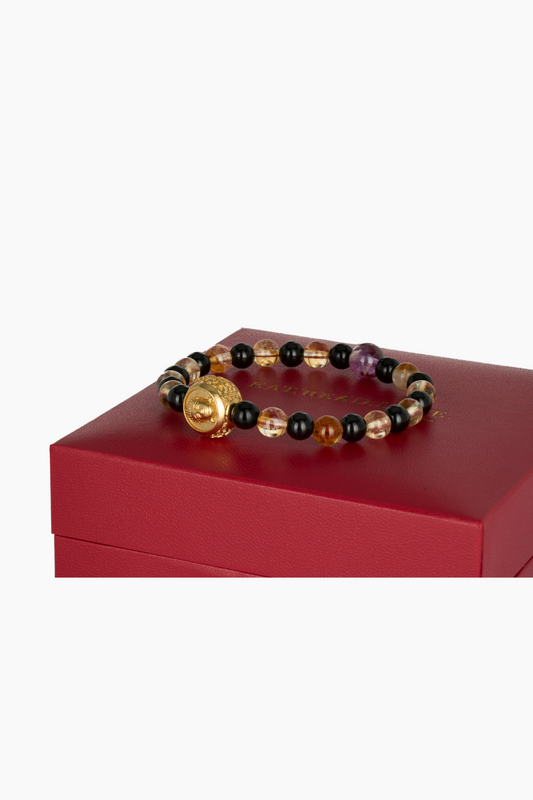 Spiritual Super Seven Crystal Buddha Beads Bracelet