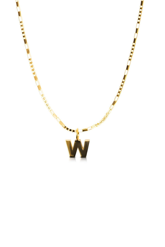 14K REAL Yellow Gold Initial Pendant - Eat.Read.Love.