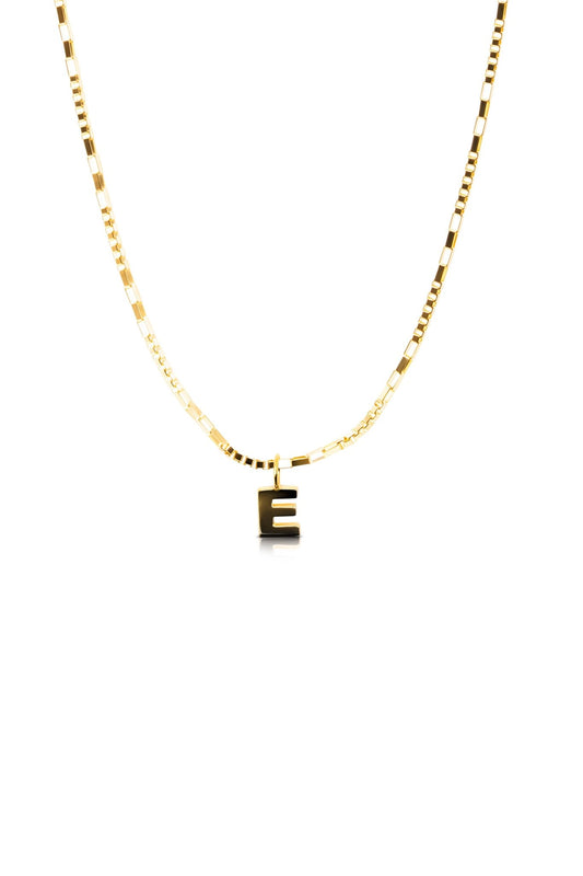 14K REAL Yellow Gold Initial Pendant - Eat.Read.Love.