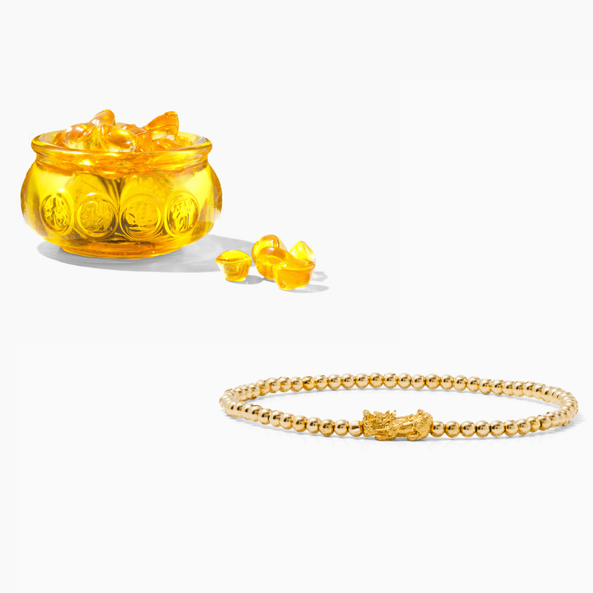 18k Real Gold Fortune Pixiu Bracelet - Eat.Read.Love.