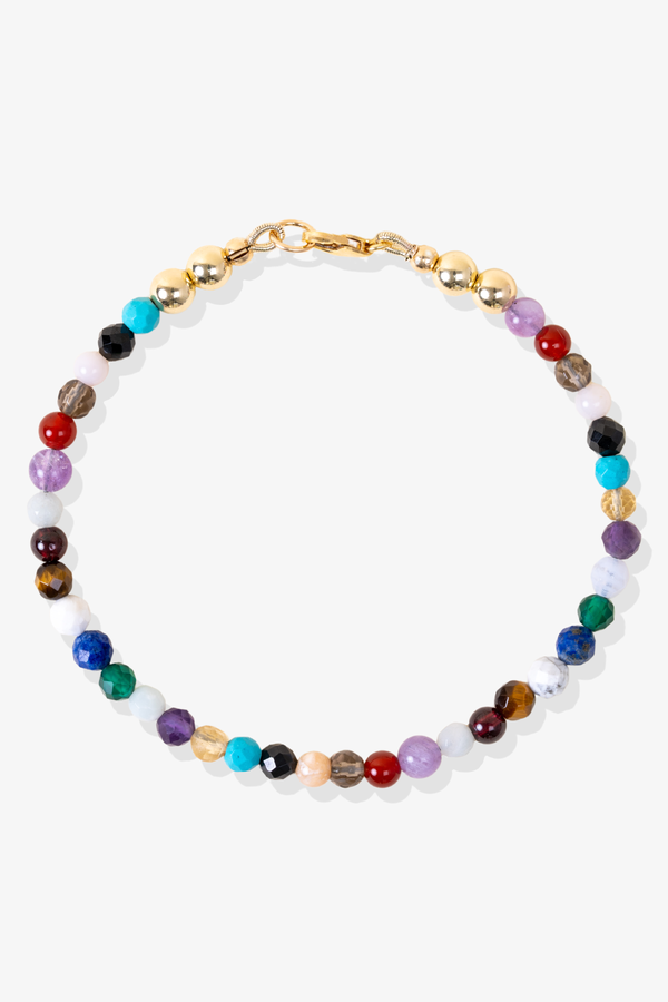 Miracle Spiritual Bracelet with REAL Gold - Multi-gemstone