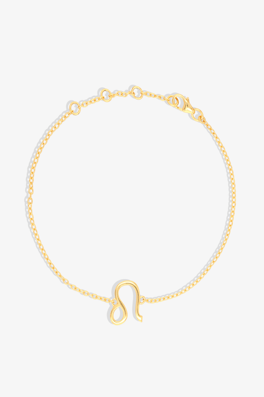 Leo Zodiac 18k Gold Vermeil Bracelet - Eat.Read.Love.