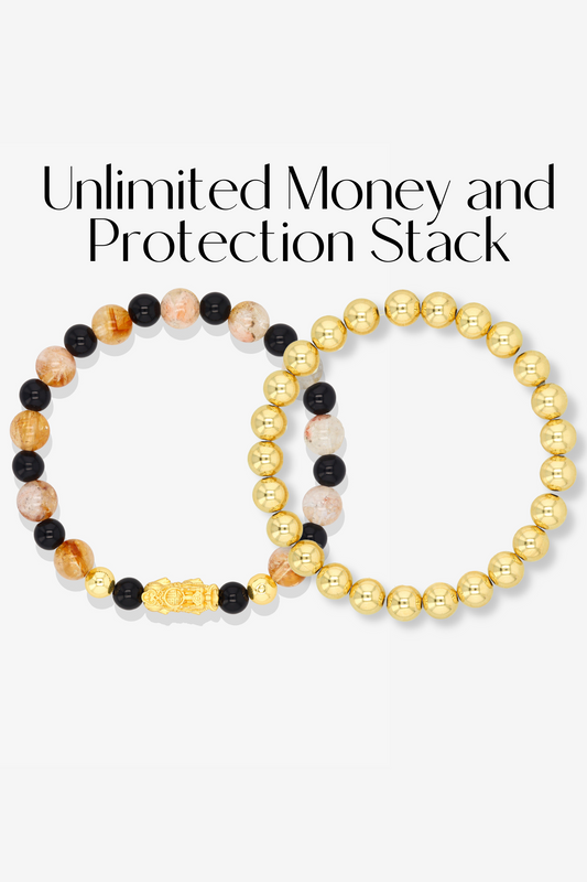 Unlimited Money and Protection Feng Shui Double Pixiu Stack
