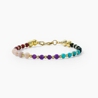 Love and Money Attracting Crystal Gold Bracelet