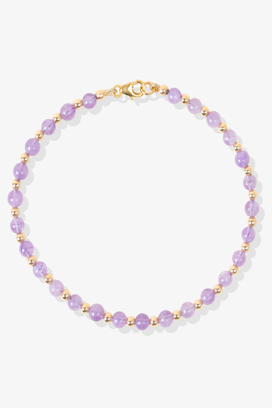 Amethyst with Gold Vermeil Bracelet - Ultimate Relaxation