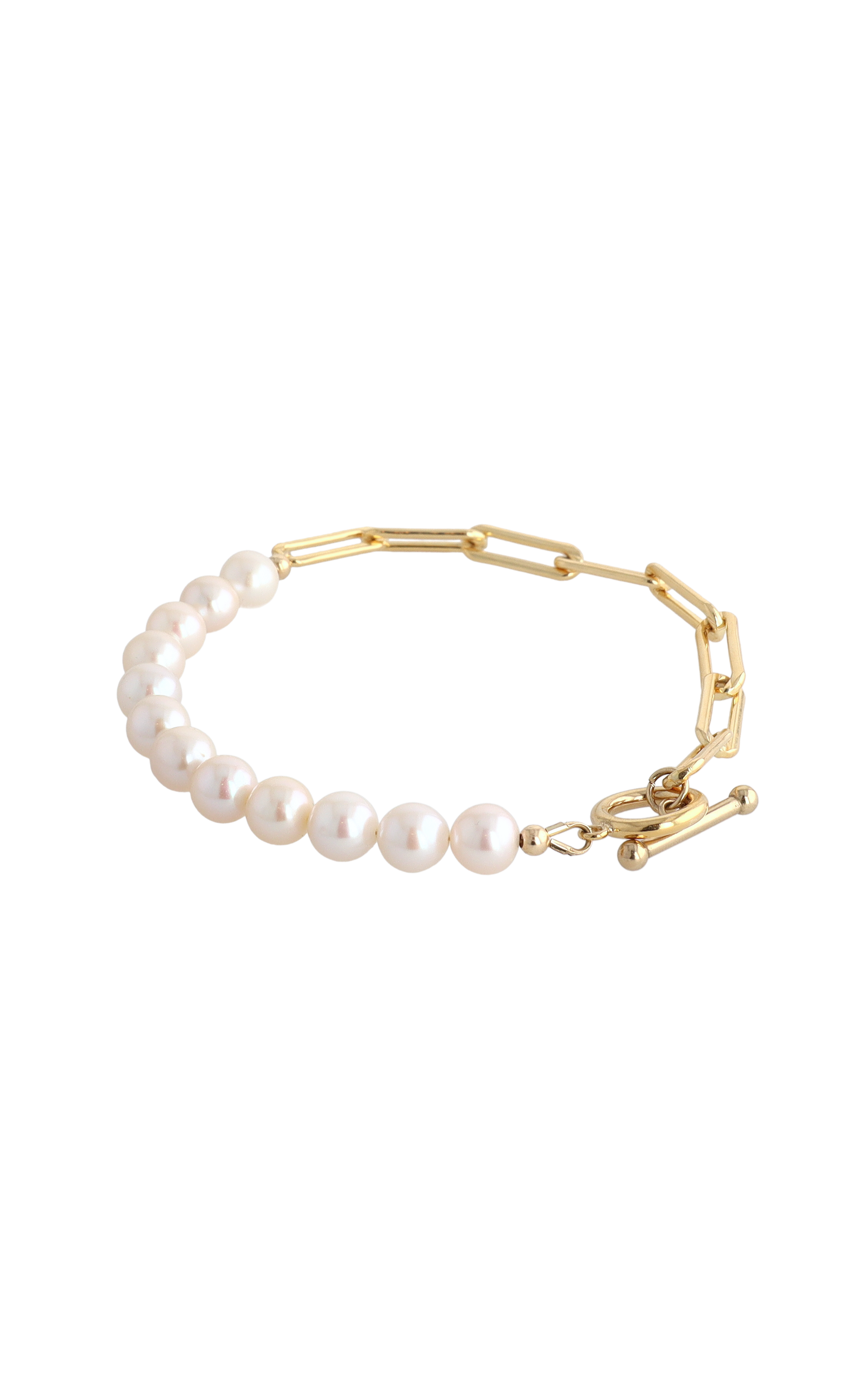 Goddess of Beauty Gold Vermeil Bracelet with Fresh Water Pearl