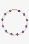 Moonstone and Amethyst with Gold Vermeil Bracelet - Perfect Balance