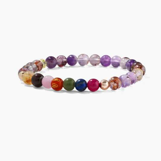 Energized Lucky 777 Mega Money and Love Manifestation REAL Gold Bracelet
