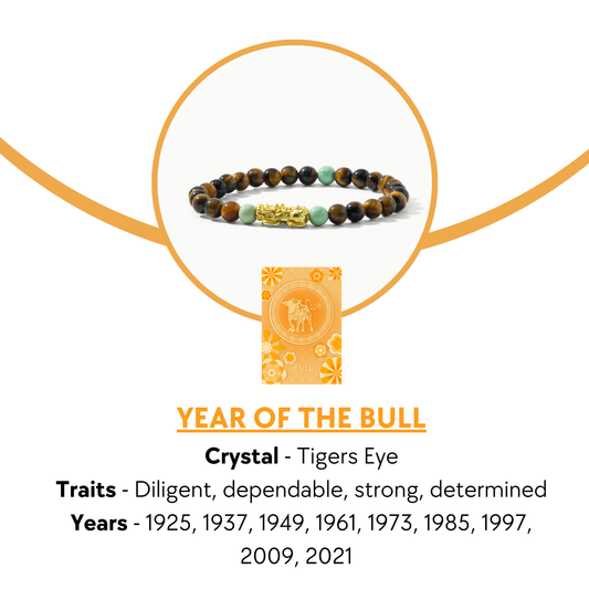 Lucky Fortune Pixiu Tigers Eye - Year Of The Ox