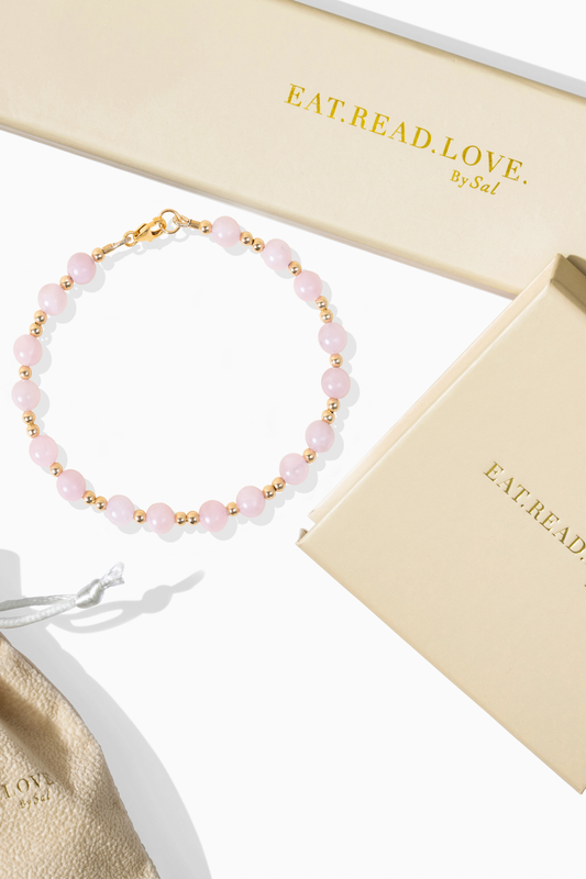 Love - Rose Quartz Gold Vermeil Bracelet