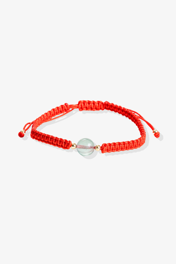 Virgo Red Thread Gem Bracelet