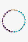 Purity and Healing - Amethyst and Turquoise Intention Bracelet