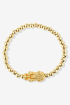 Gold Infinite Fortune 14K Gold Pixiu Feng Shui Bracelet REAL Gold