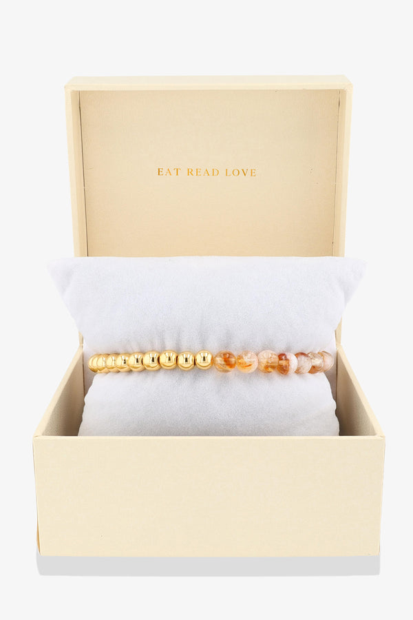 Queen of Fortune REAL Gold Bracelet With Citrine