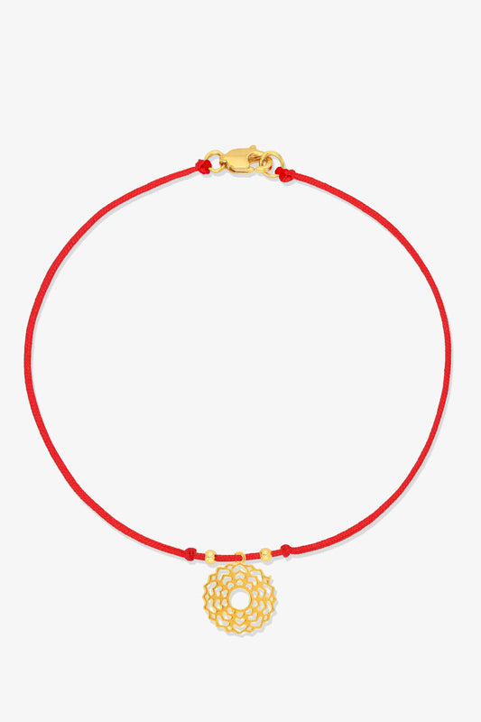 Chakra Red String Bracelet - Throat