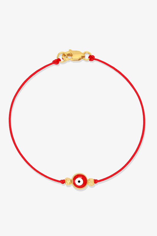 Evil Eye Red String Protection Bracelet - Turquoise