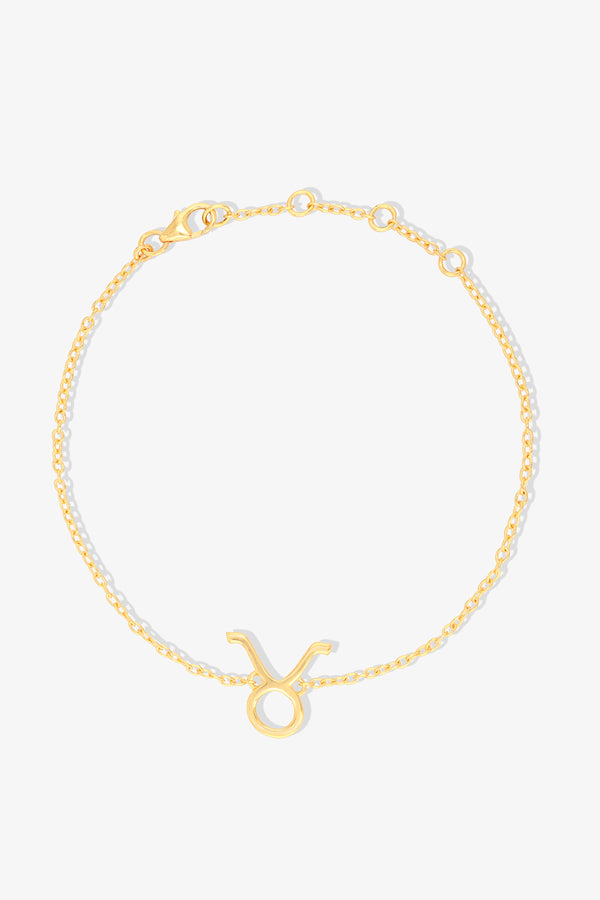 Taurus Zodiac 18k Gold Vermeil Bracelet