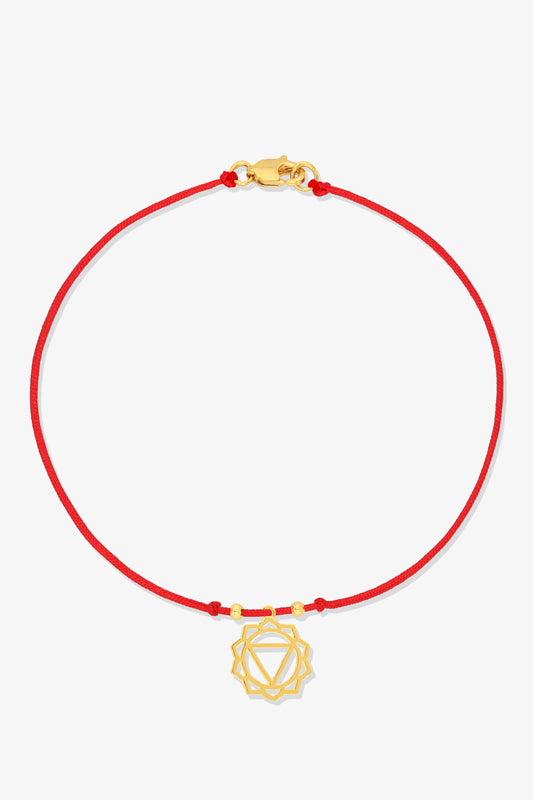 Chakra Red String Bracelet - Crown