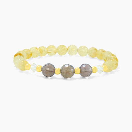 Leo Lucky Zodiac Trio Crystal Bracelet