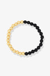 Queen of Protection REAL Gold Bracelet With Black Obsidian