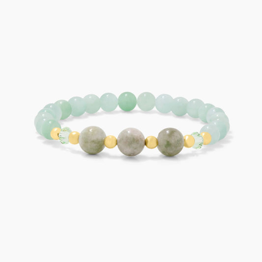 Virgo Lucky Zodiac Trio Crystal Bracelet