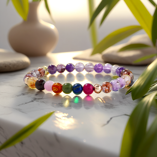 Energized Lucky 777 Mega Money and Love Manifestation REAL Gold Bracelet