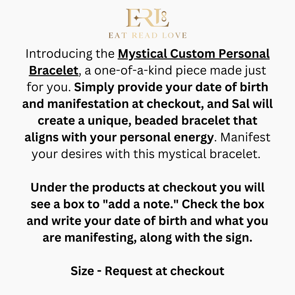 Mystical Custom Personal Bracelet (PLACE BIRTHDAY IN ORDER NOTES)