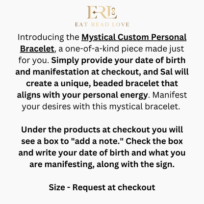 Mystical Custom Personal Bracelet (PLACE BIRTHDAY IN ORDER NOTES)