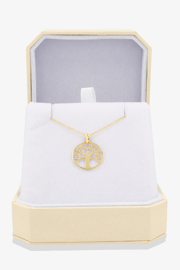 Tree Of Life Pendant Necklace 14k REAL Gold