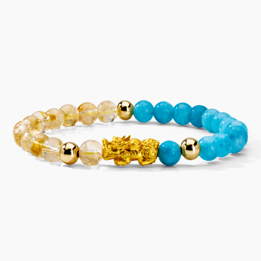 Aquarius Zodiac Feng Shui Pixiu Bracelet