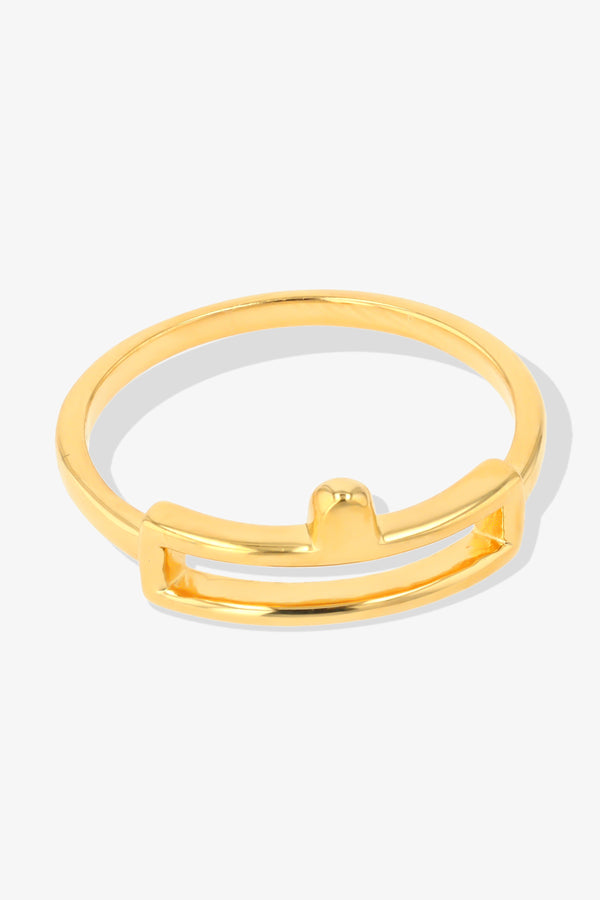 Libra Zodiac 18k Gold Vermeil Ring