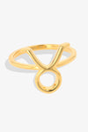 Taurus Zodiac 18k Gold Vermeil Ring