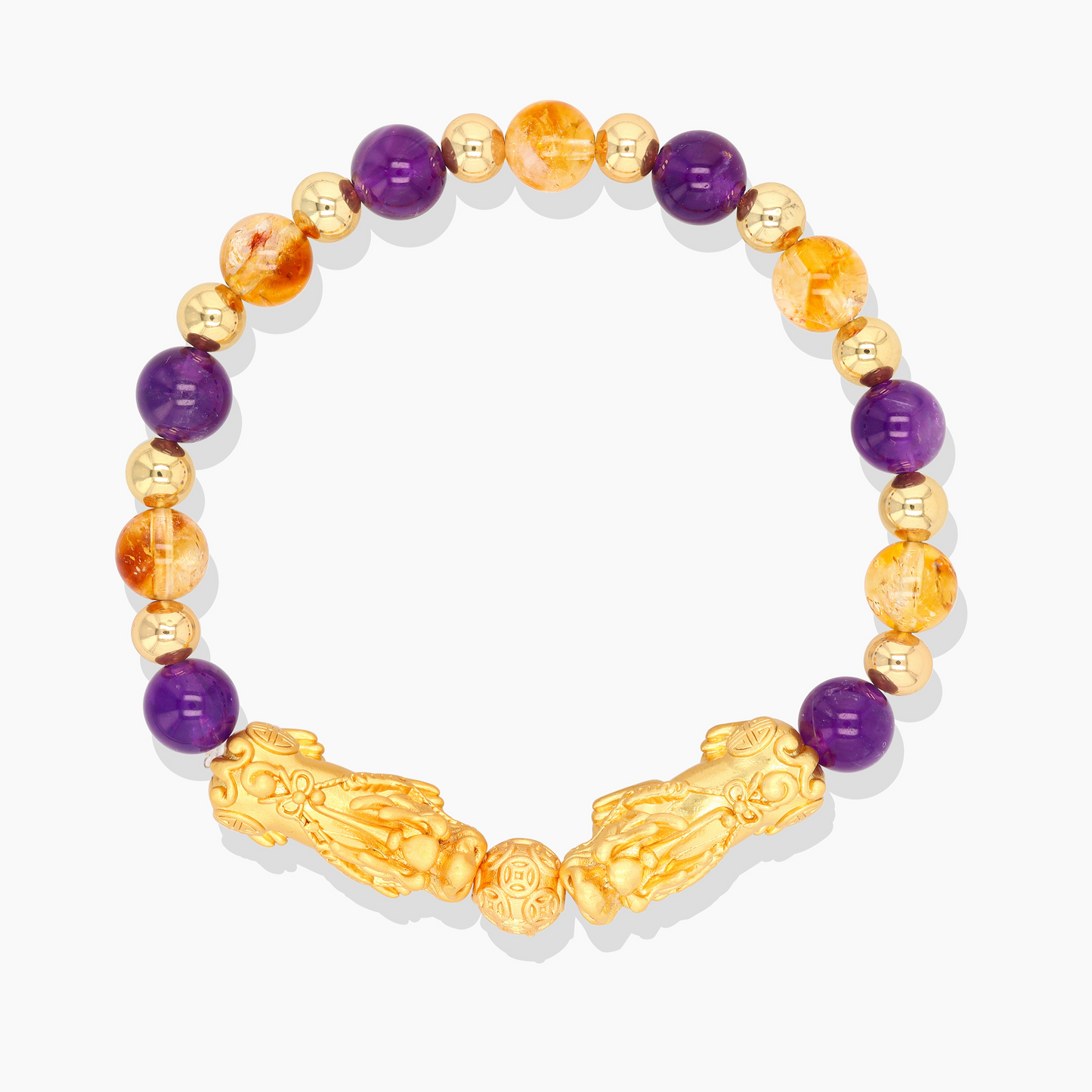 Aries Zodiac Feng Shui Double Pixiu Bracelet