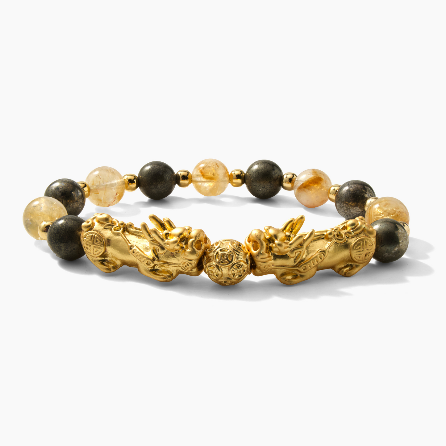 Leo Zodiac Feng Shui Double Pixiu Bracelet