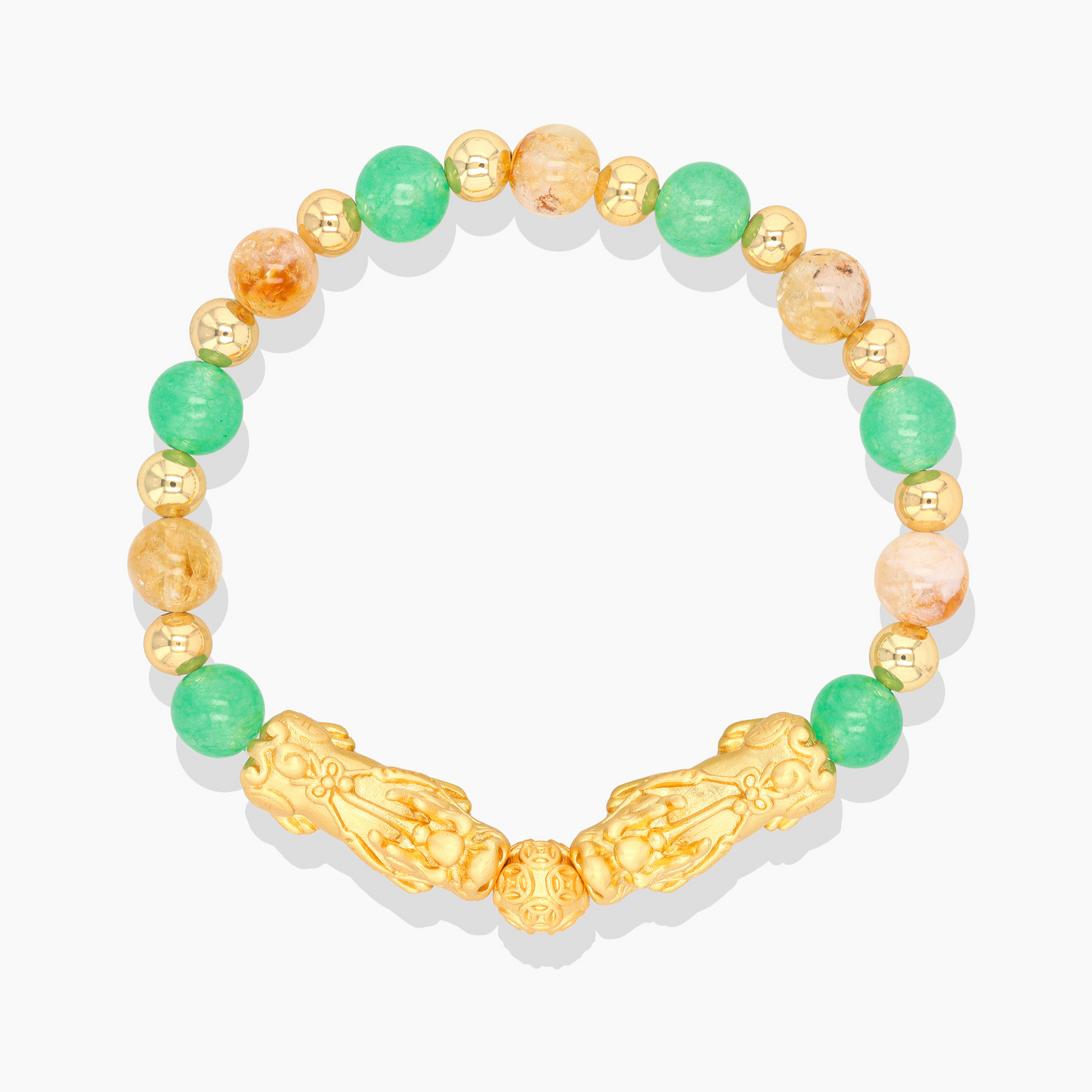 Taurus Zodiac Feng Shui Double Pixiu Bracelet