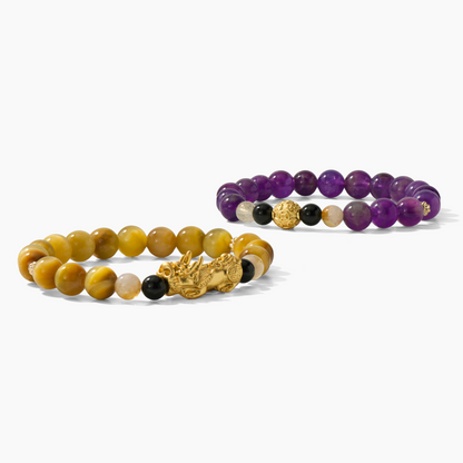 Gemini Double Love and Money Bracelet Stack