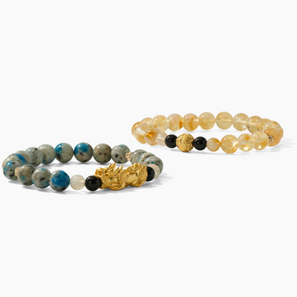 Capricorn Double Love and Money Bracelet Stack