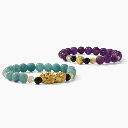 Pisces Double Love and Money Bracelet Stack