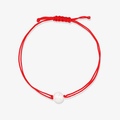 Purity Pearl Red Thread Bracelet