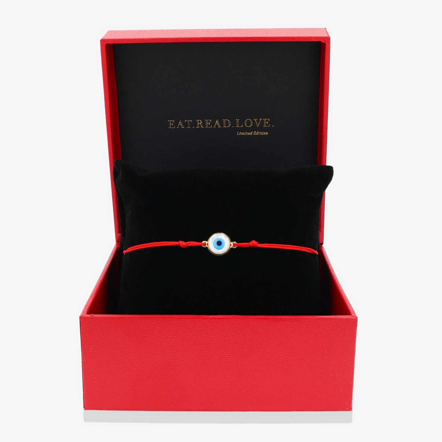 14k REAL Gold Evil Eye Red Thread Bracelet