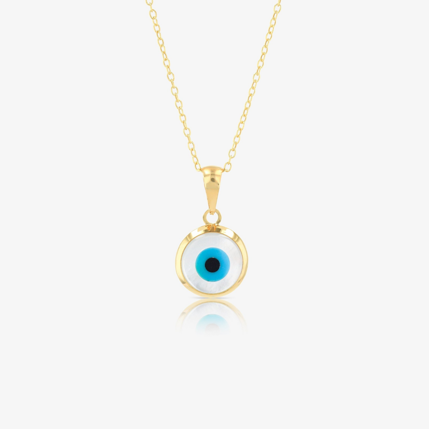 Evil Eye Pendant 14k REAL Gold