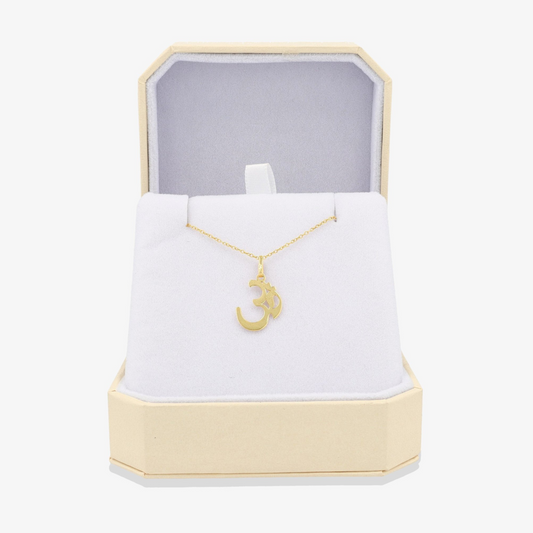 OM Pendant 14k REAL Gold