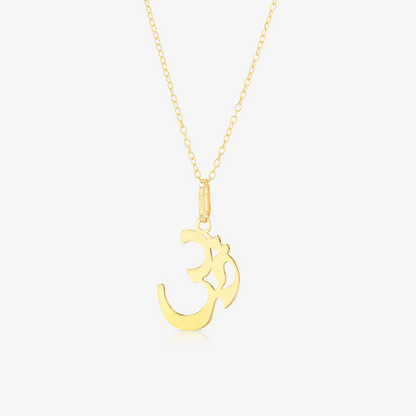 OM Pendant 14k REAL Gold