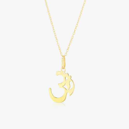 OM Pendant 14k REAL Gold