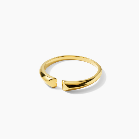 Soulmate Heart Gold Vermeil Ring